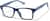 Angle view of Rectangle Glasses 126036 in Blue thumbnail