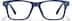 Rectangle Glasses 126036 in Blue