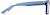 Side view of Rectangle Glasses 126036 in Blue thumbnail
