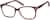 Angle view of Square Glasses 126215 in Brown thumbnail