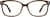 Front view of Square Glasses 126215 in Brown thumbnail