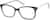 Angle view of Square Glasses 126221 in Black thumbnail