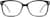 Front view of Square Glasses 126221 in Black thumbnail