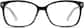 Front view of Square Glasses 126221 in Black/White/Clear thumbnail