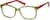 Angle view of Square Glasses 126224 in Green thumbnail