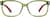 Front view of Square Glasses 126224 in Green thumbnail