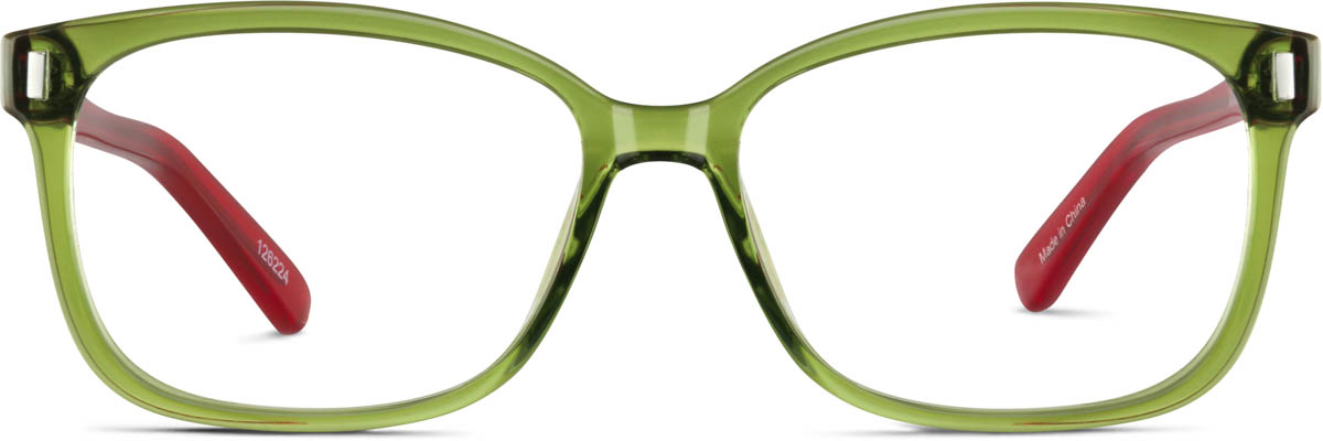 Green Square Glasses