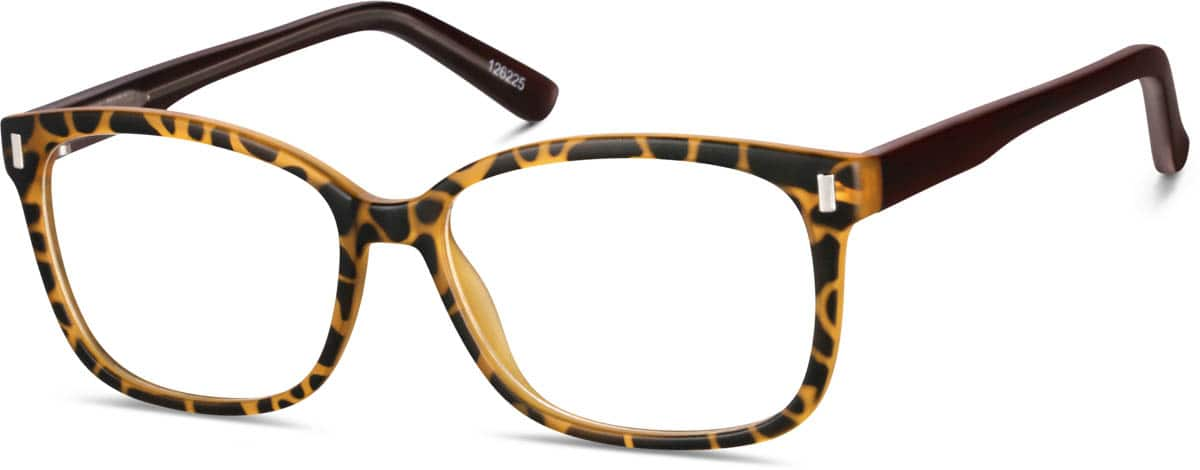 Angle view of Square Glasses 126225 in Tortoiseshell