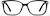 Front view of Square Glasses 126251 in Black thumbnail