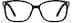 Square Glasses 126251 in Black