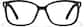 Front view of Square Glasses 126251 in Black thumbnail