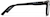 Side view of Square Glasses 126251 in Black thumbnail