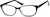 Angle view of Oval Glasses 126315 in Brown thumbnail