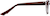 Side view of Oval Glasses 126315 in Brown thumbnail