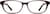 Front view of Oval Glasses 126318 in Red thumbnail