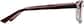 Side view of Oval Glasses 126318 in Red thumbnail