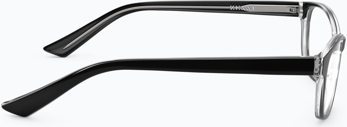 Side view of Oval Glasses 126321 in Black thumbnail