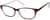 Angle view of Oval Glasses 126339 in Brown thumbnail