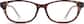 Front view of Oval Glasses 126339 in Brown thumbnail