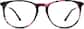 Front view of Round Glasses 126629 in Floral thumbnail