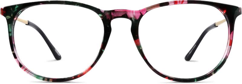 Floral Round Glasses