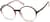 Angle view of Round Glasses 126915 in Brown thumbnail