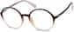 Angle view of Round Glasses 126915 in Brown thumbnail