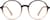 Front view of Round Glasses 126915 in Brown thumbnail