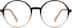 Round Glasses 126915 in Brown