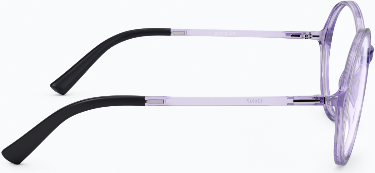 Side view of Round Glasses 126917 in Purple thumbnail