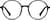 Front view of Round Glasses 126921 in Black thumbnail