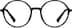 Round Glasses 126921 in Black