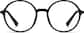 Front view of Round Glasses 126921 in Black/Purple thumbnail