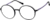 Angle view of Round Glasses 126921 in Black thumbnail