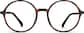 Front view of Round Glasses 126925 in Tortoiseshell thumbnail