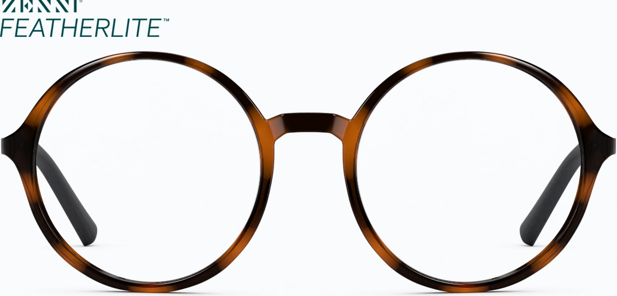 Front view of Round Glasses 126925 in Tortoiseshell thumbnail