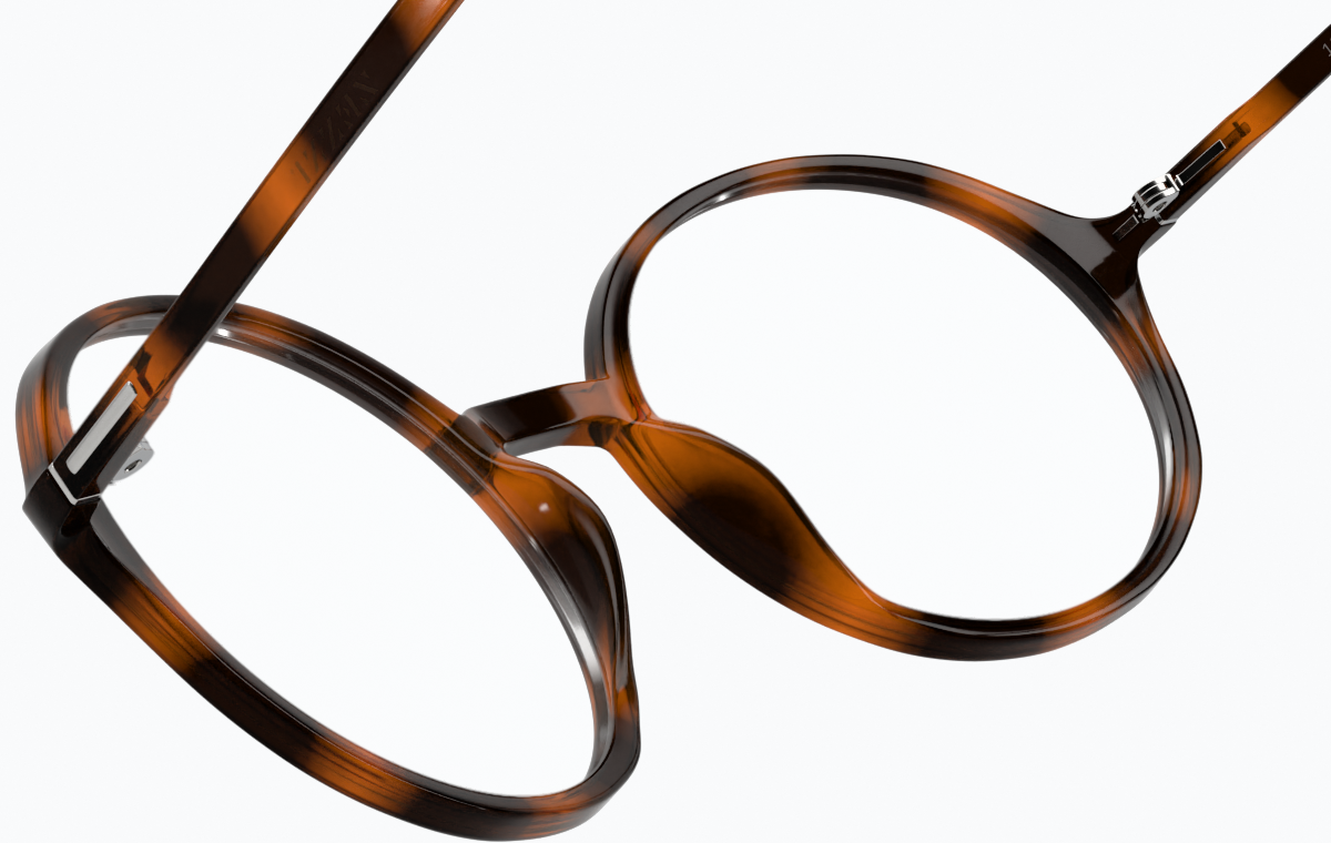 See-through view of Round Glasses 126925 in Tortoiseshell thumbnail