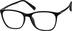 Square Glasses 127021 in Black