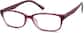 Angle view of Oval Glasses 127317 in Purple thumbnail