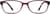 Front view of Oval Glasses 127317 in Purple thumbnail