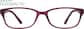 Front view of Oval Glasses 127317 in Purple thumbnail