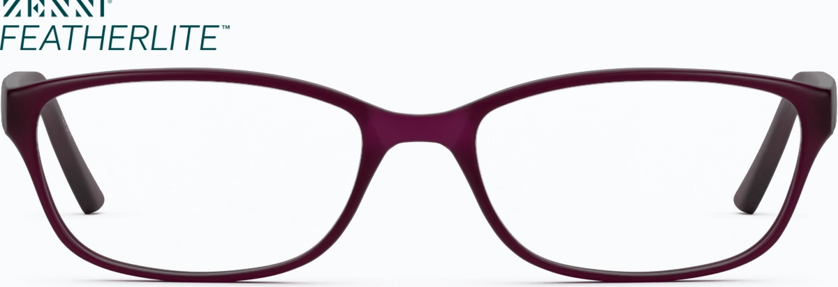 Front view of Oval Glasses 127317 in Purple thumbnail