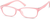 Angle view of Oval Glasses 127319 in Pink thumbnail