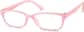 Angle view of Oval Glasses 127319 in Pink thumbnail