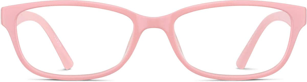 Front view of Oval Glasses 127319 in Pink