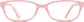 Front view of Oval Glasses 127319 in Pink thumbnail