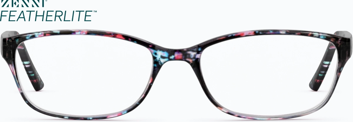 Front view of Oval Glasses 127339 in Floral thumbnail