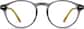Front view of Round Glasses 127412 in Smoke thumbnail