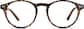 Front view of Round Glasses 127425 in Tortoiseshell thumbnail