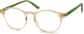 Angle view of Round Glasses 127433 in Citrine thumbnail